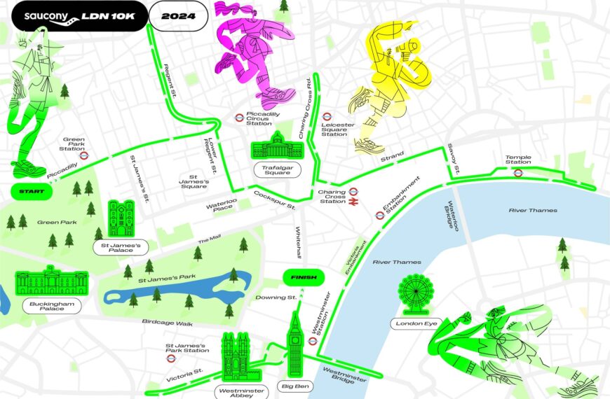 Saucony's London 10K route