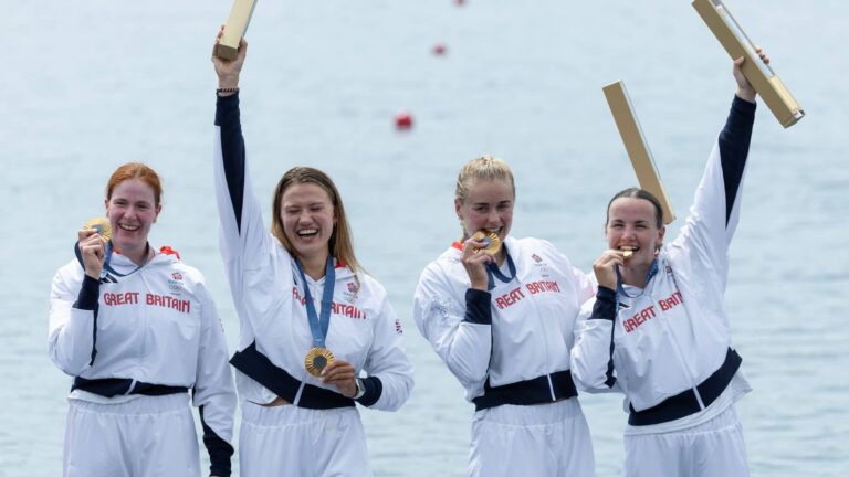 Rowing-Gold TeamGB Quad Skulls