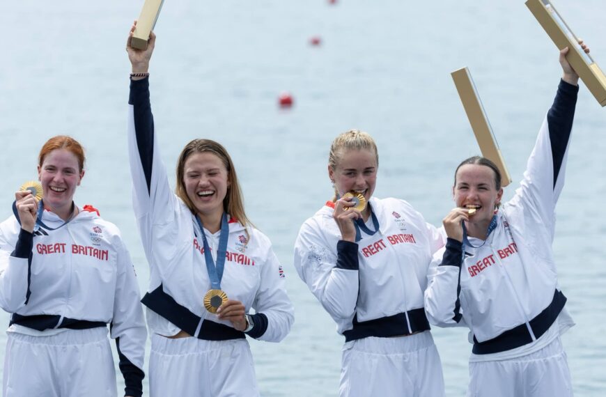 Rowing-Gold TeamGB Quad Skulls