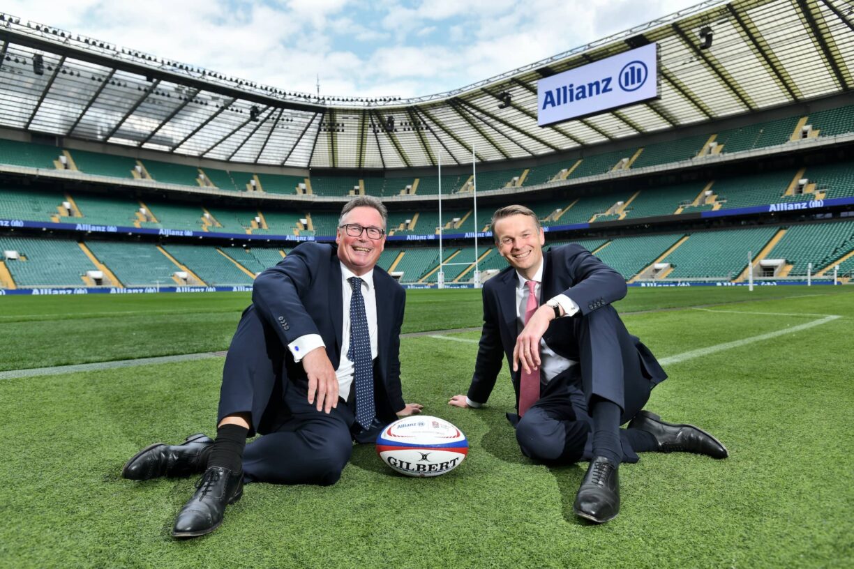 Left to right Colm Holmes, CEO of Allianz UK, and Serge Raffard, MD of Allianz Personal.