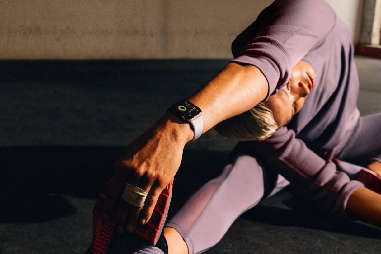 Fitness person wearing Apple Watch Series 10