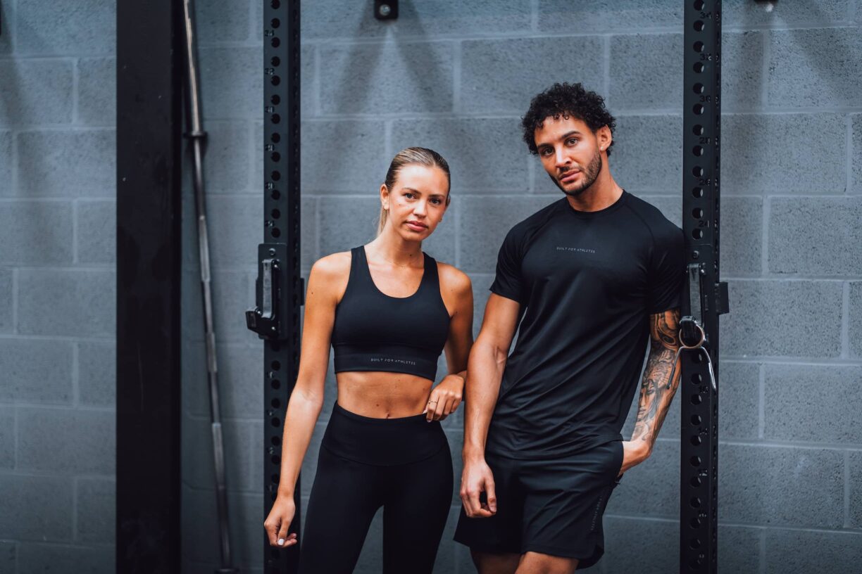 Models wearing Built for Athletes Clothing