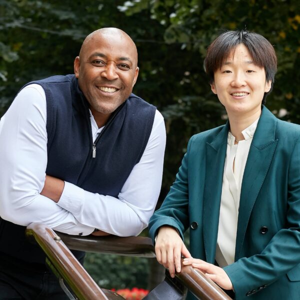 CEO Alvina Chen with Darren Campbell