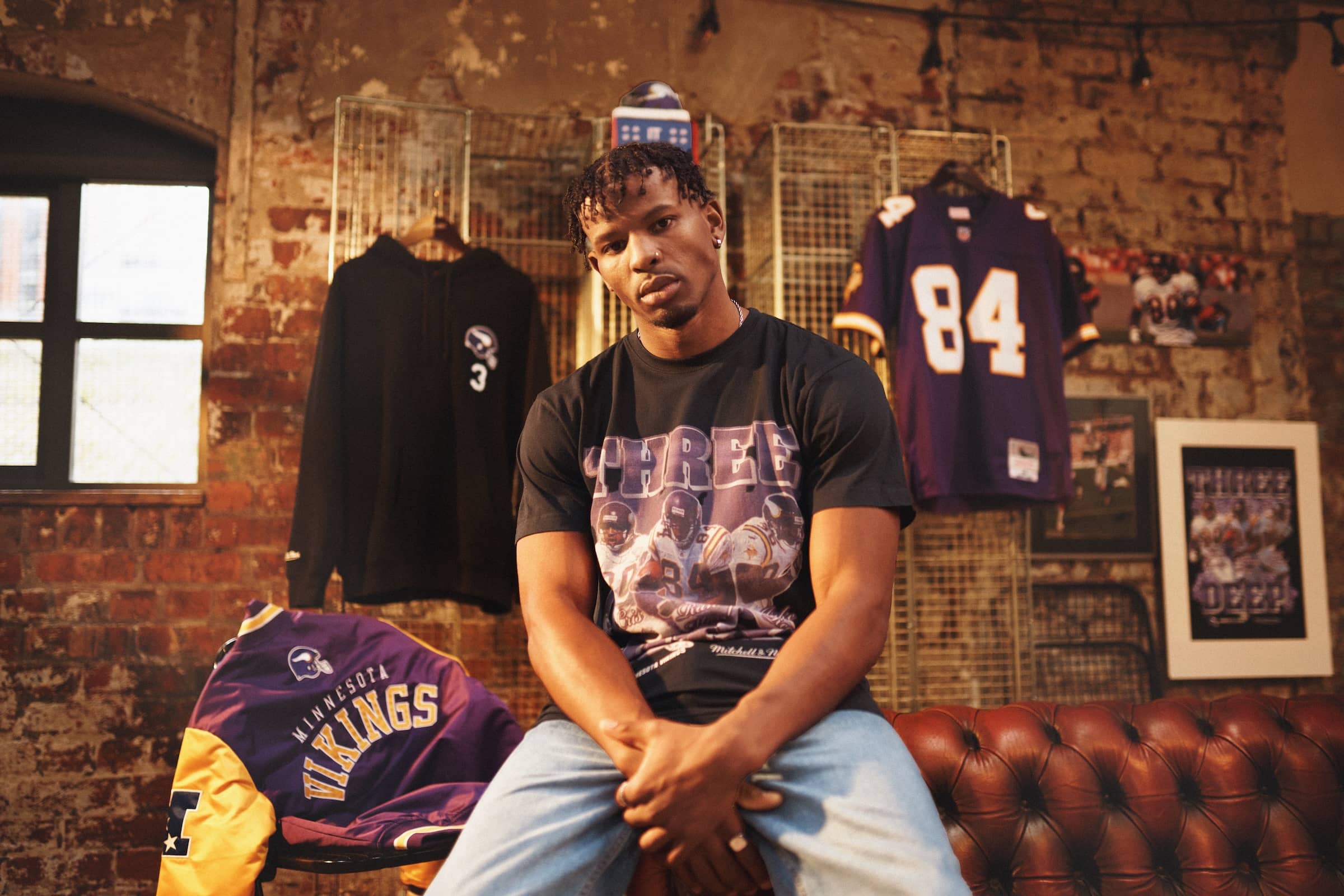 Minnesota Vikings and Mitchell & Ness Three Deep Collection