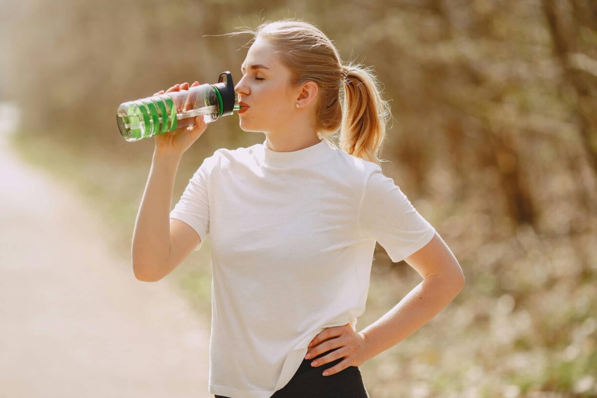 Person Drinking Water