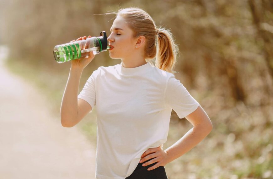 Person Drinking Water