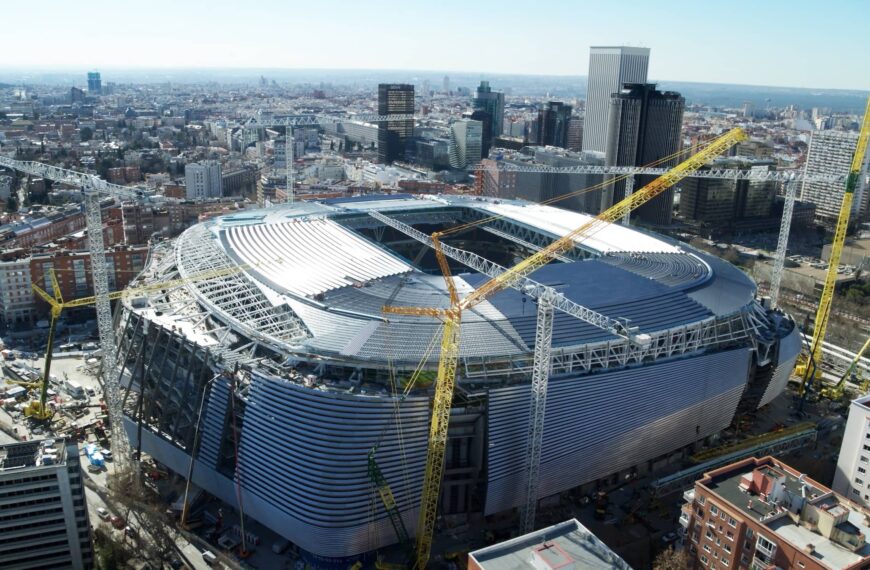 Exterior of Real Madrid's New Santiago Bernabeu Stadium Unveiled