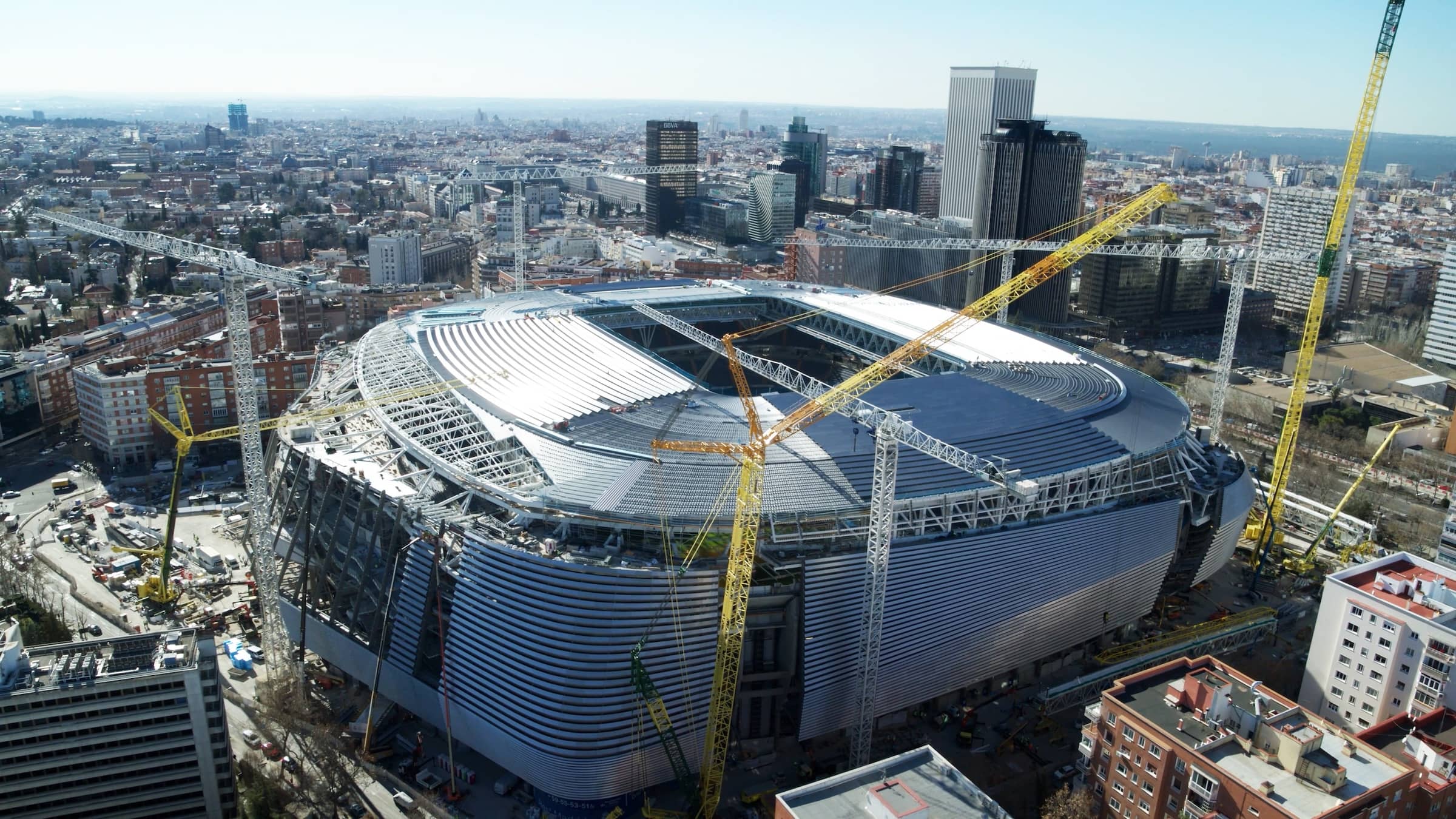 Exterior of Real Madrid's New Santiago Bernabeu Stadium Unveiled