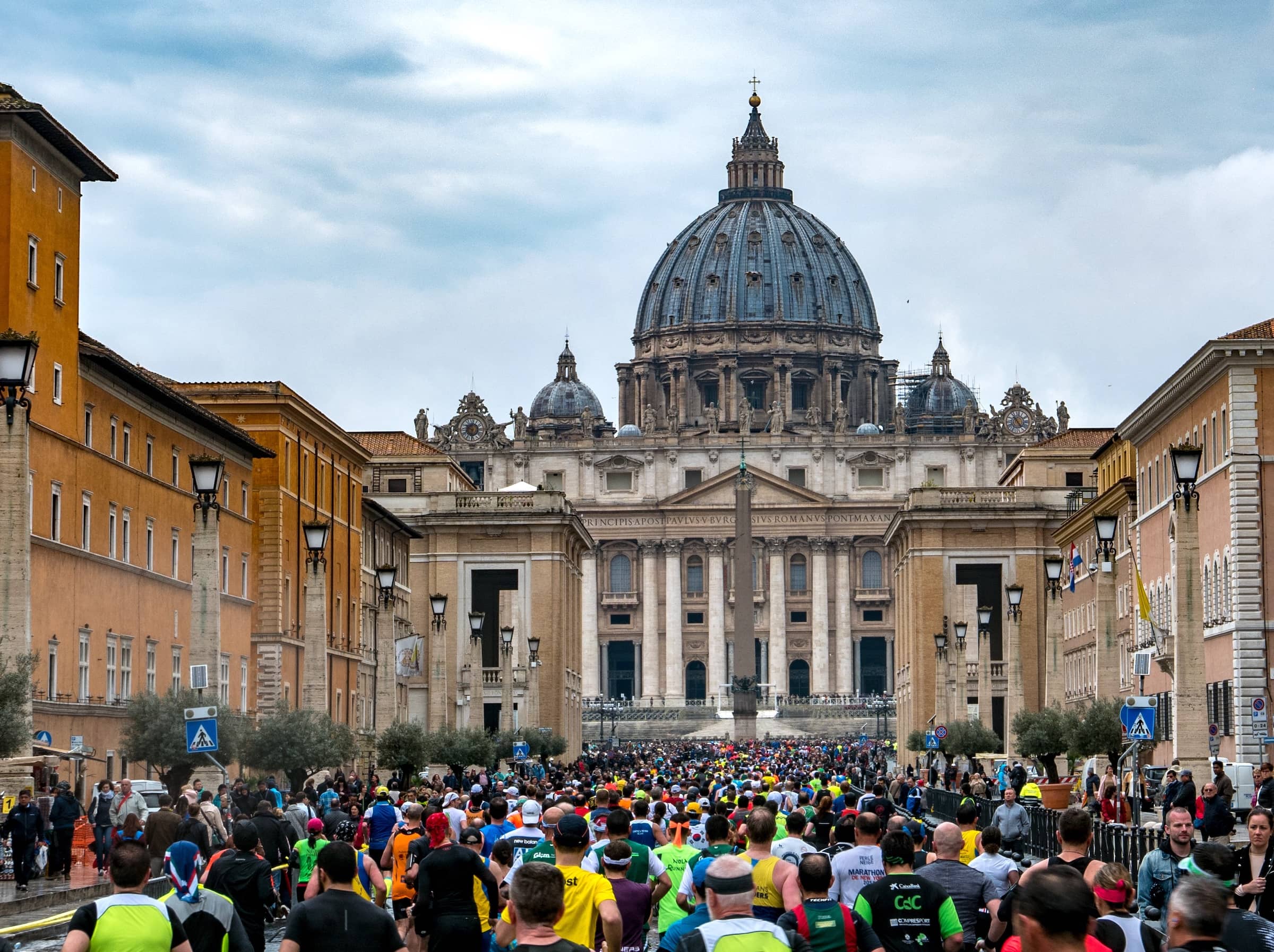 Rome Marathon and St Peters Cathedral