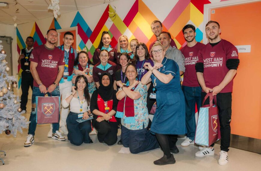 West Ham United Spreads Holiday Cheer with Heartwarming Hospital Visits