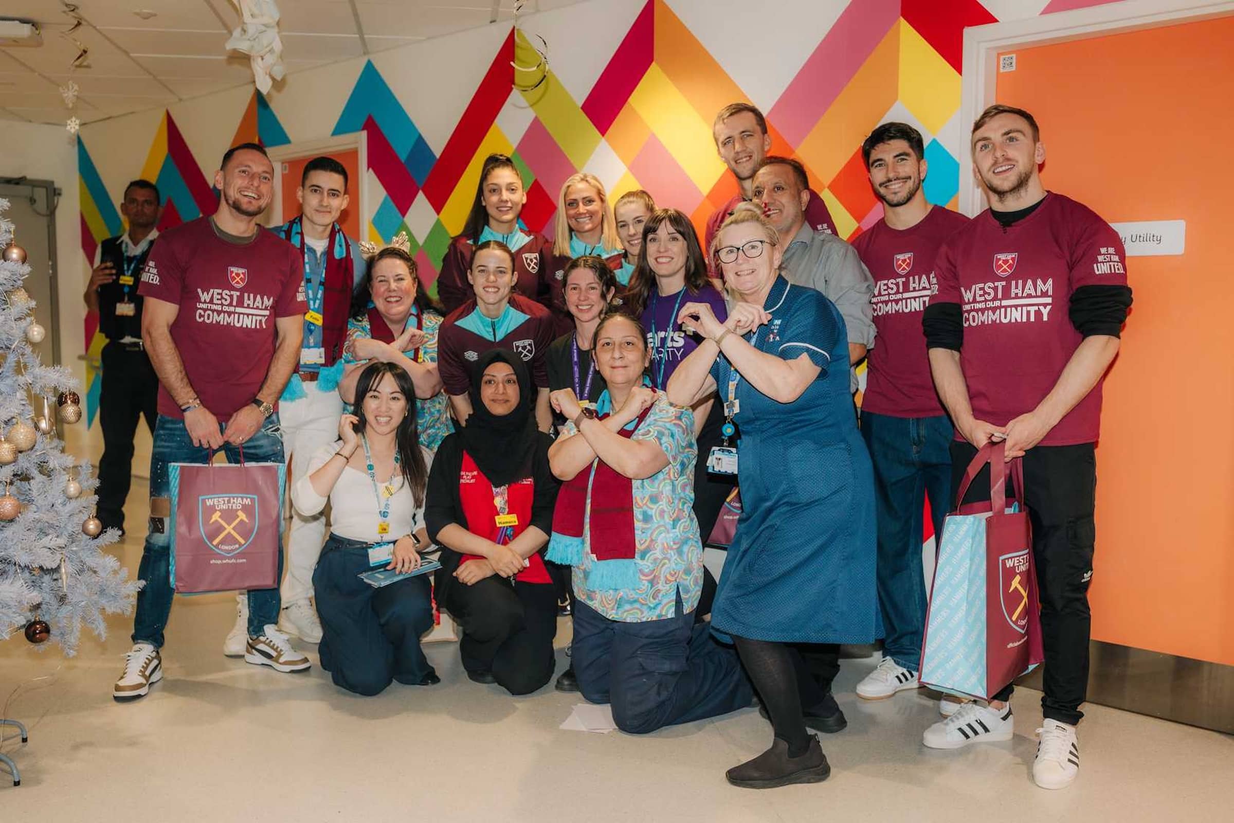 West Ham United Spreads Holiday Cheer with Heartwarming Hospital Visits