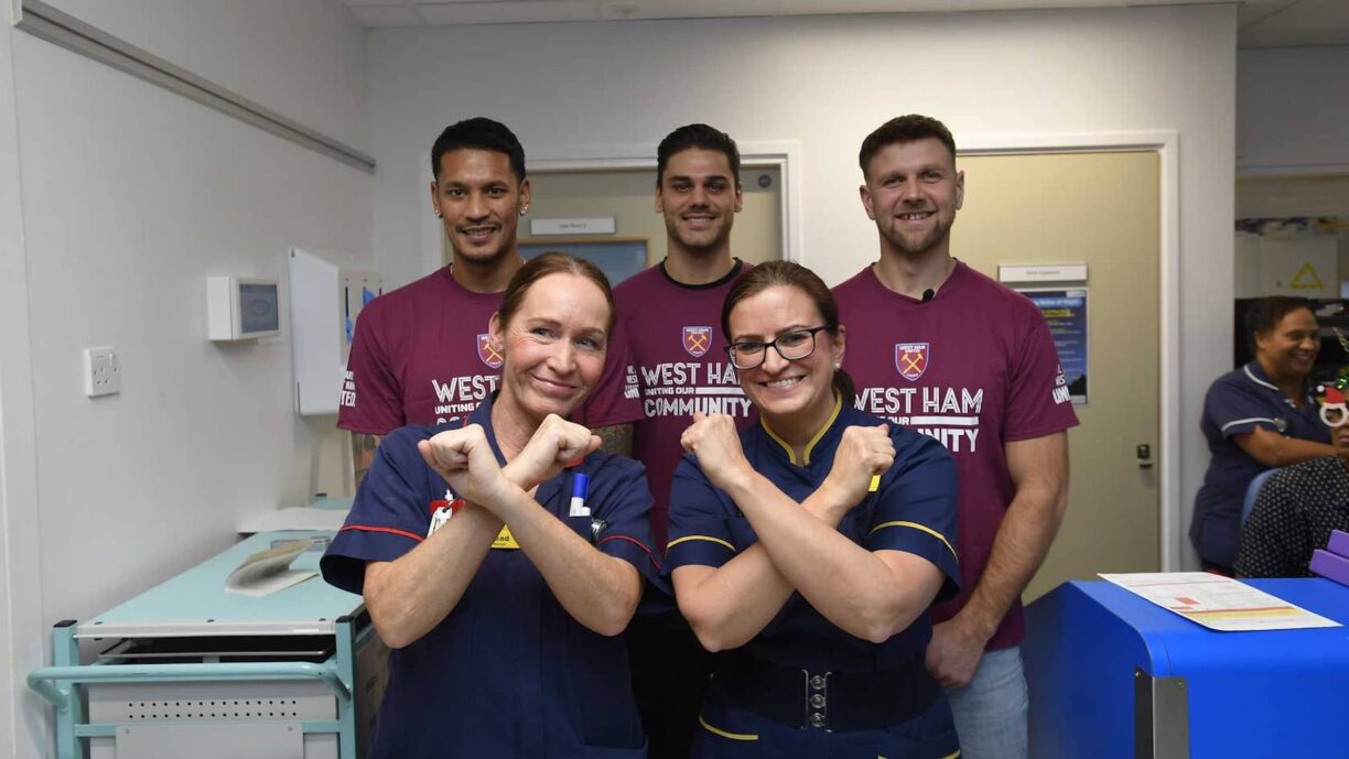 West Ham United Spreads Holiday Cheer with Heartwarming Hospital Visits