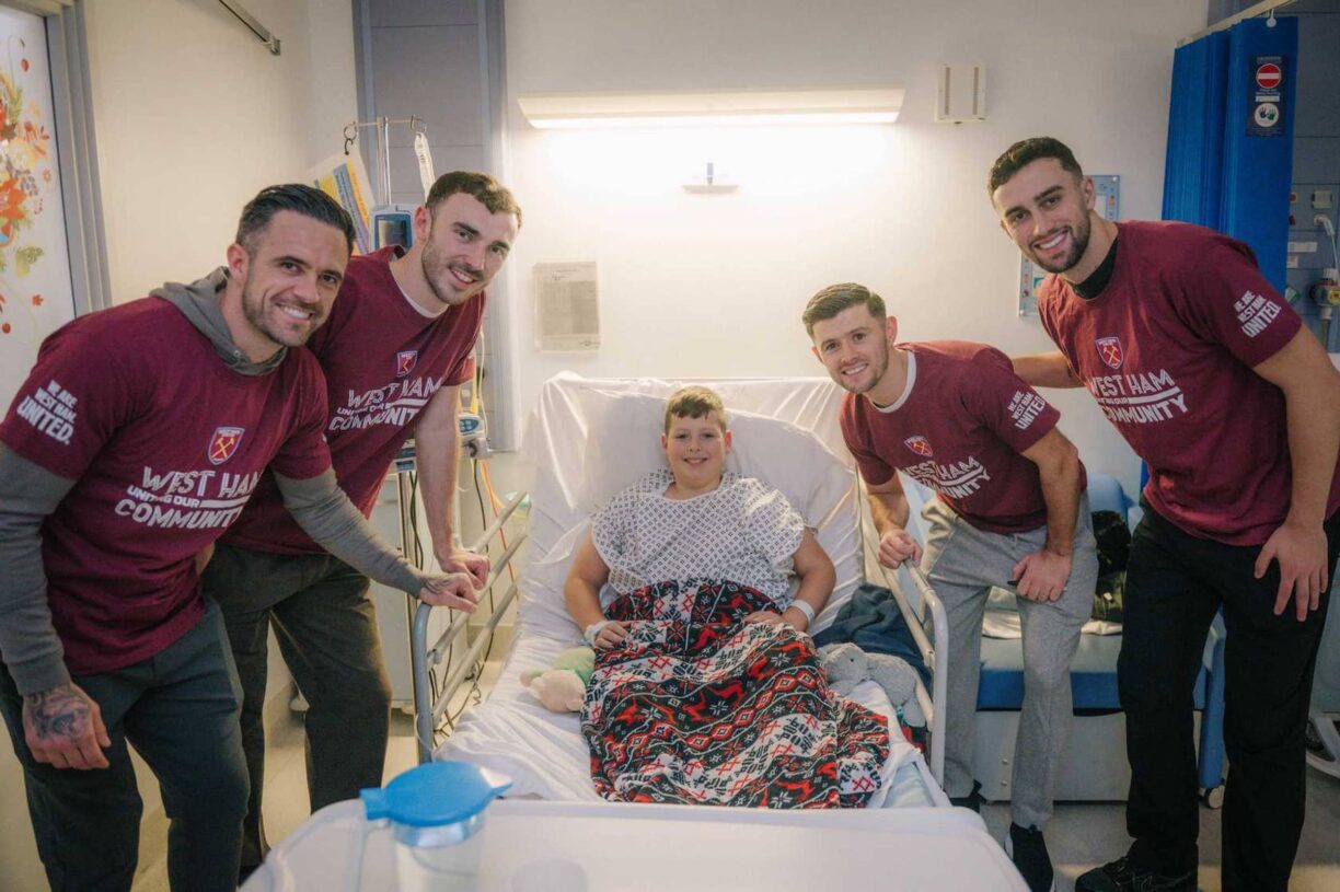 West Ham United Spreads Holiday Cheer with Heartwarming Hospital Visits