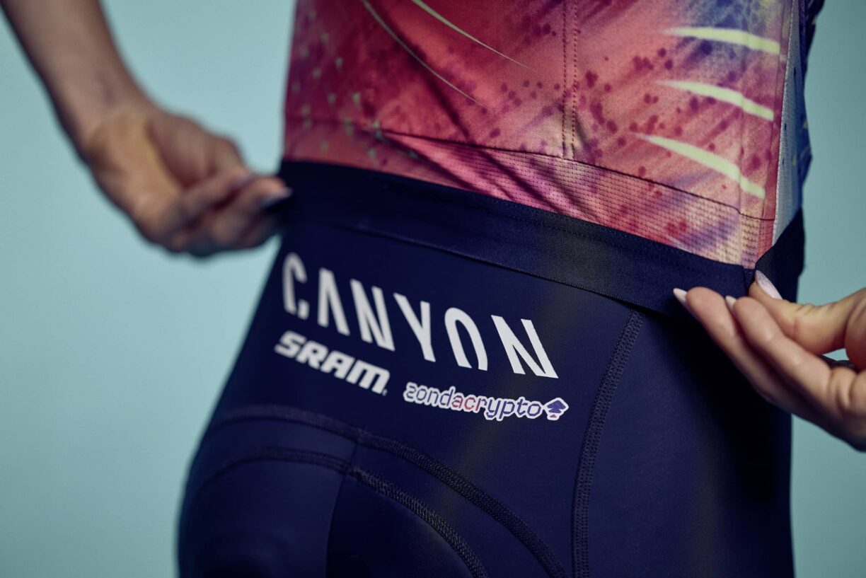 Cyclists Wearing Canyon::SRAM Racing Kit