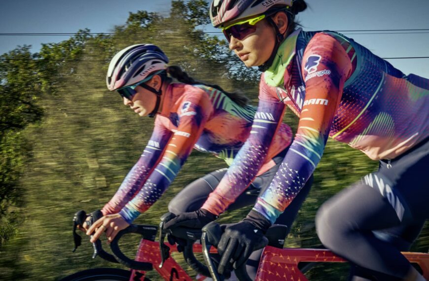 Cyclists Wearing Canyon::SRAM Racing Kit