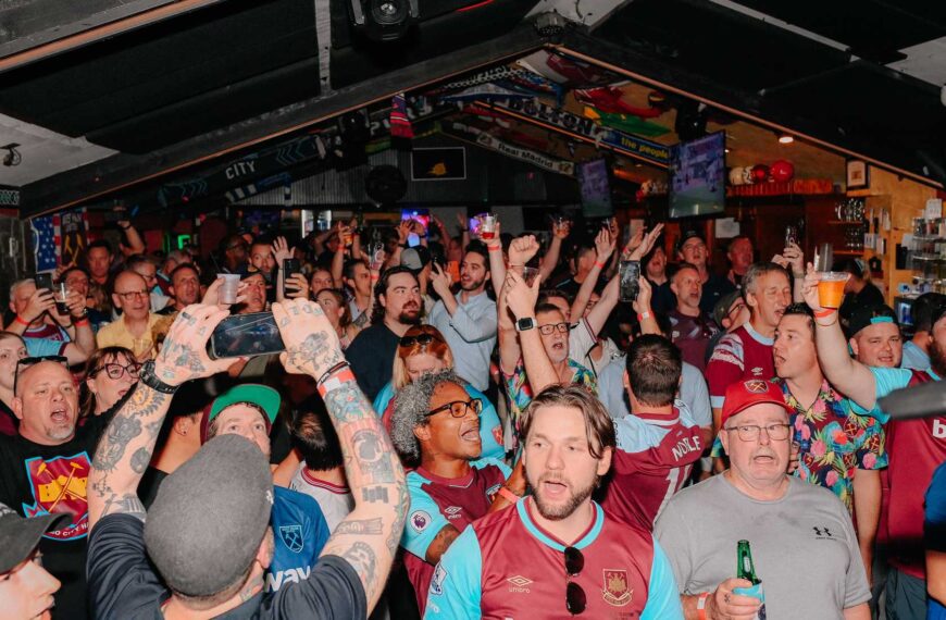 West Ham Fans Partying