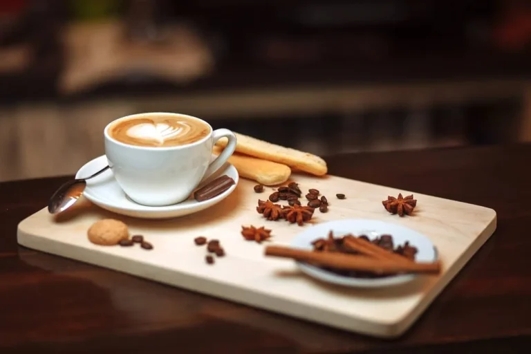 Coffee cup on table