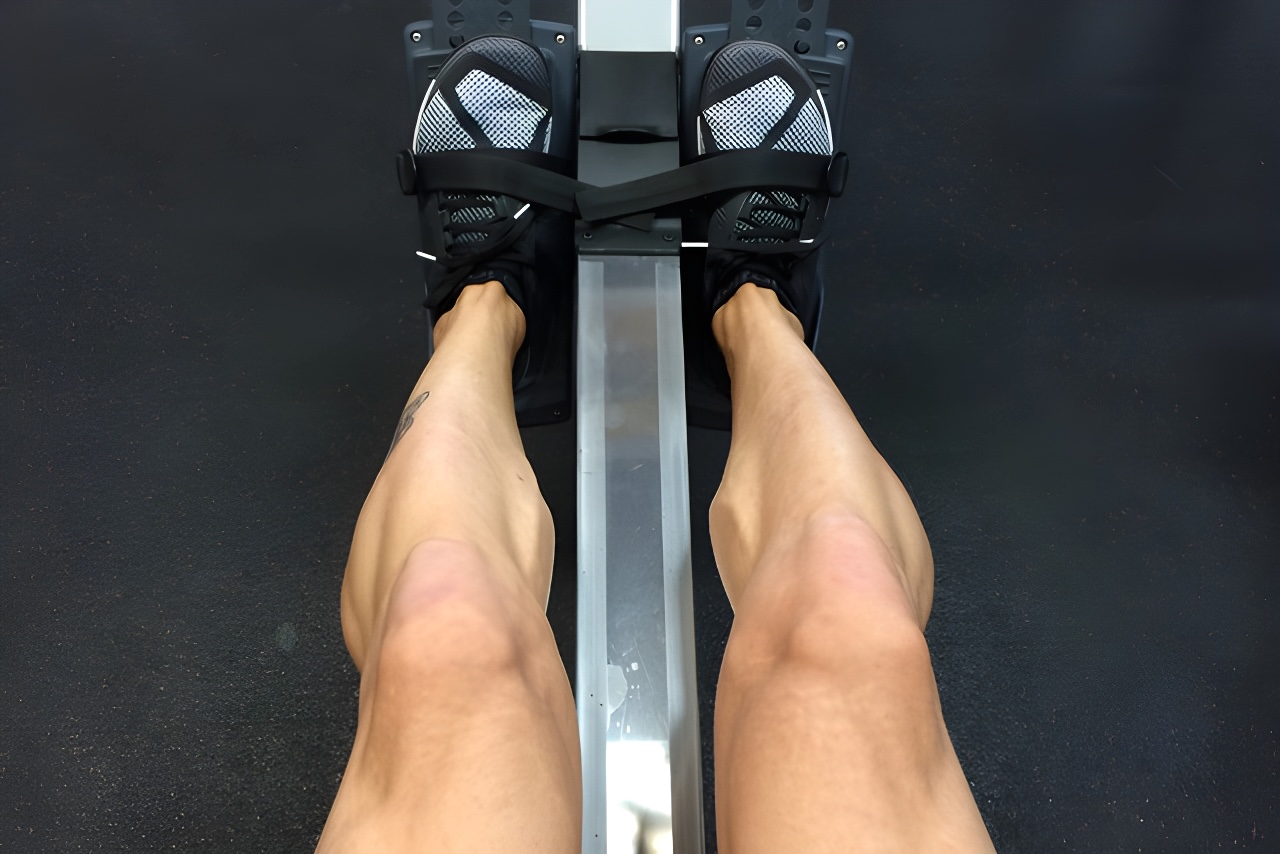 Rowing Machine knees and legs