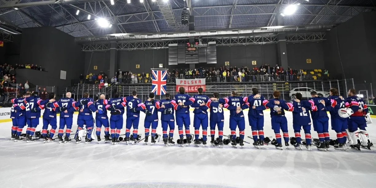Team GB Ice Hockey Anthem shot Ukraine 2025