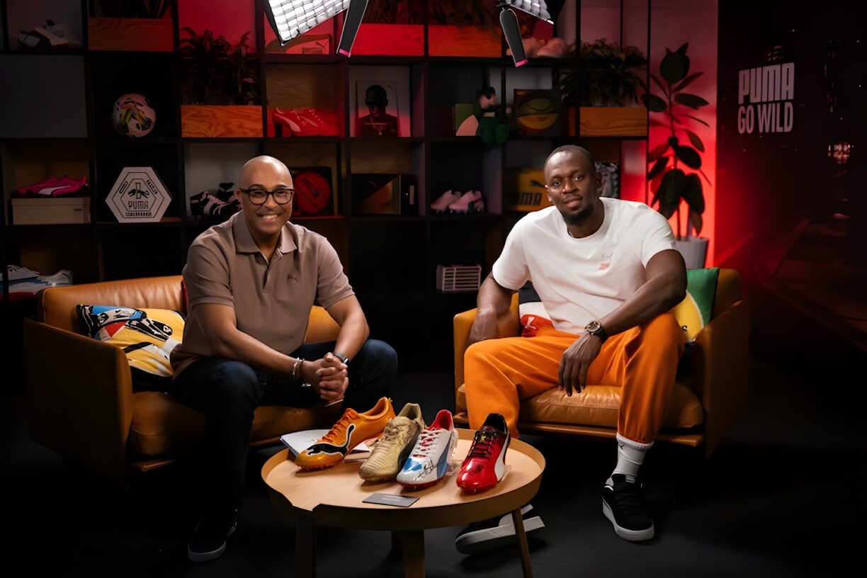 Colin Jackson and Usain Bolt
