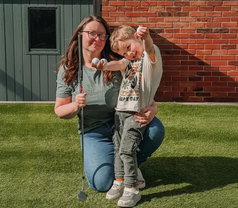 Lanie Bayliss and son Fletcher