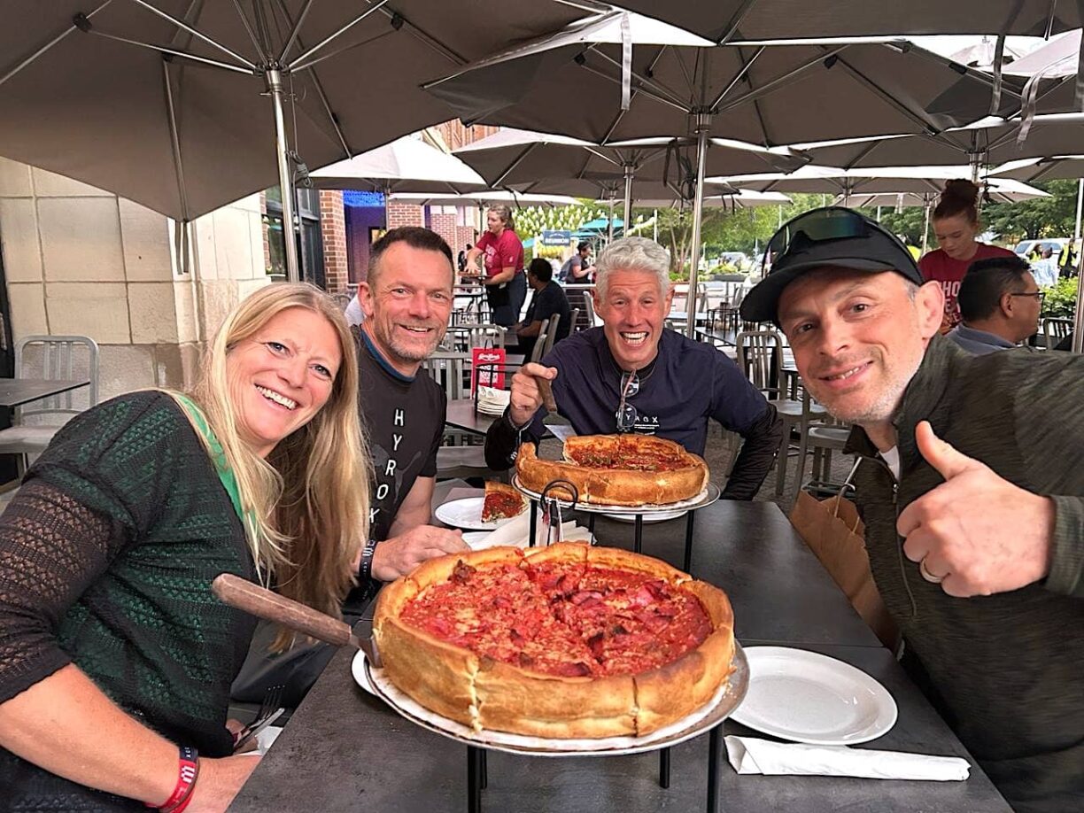 Ben and Ian with their team
