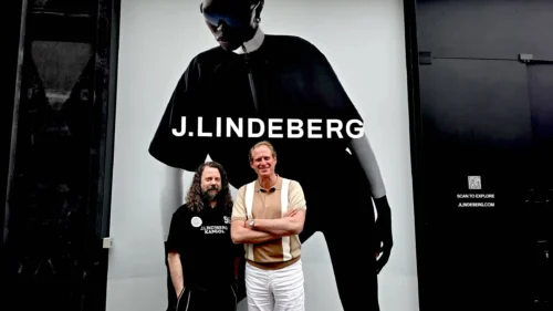 J.Lindeberg CEO Hans Christian Meyer & Chief Creative Officer Neil Lewty