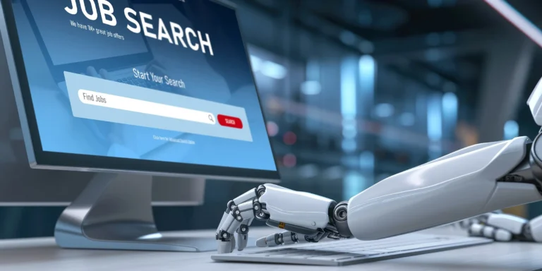 Online job search on brisk website for worker to search for job opportunities