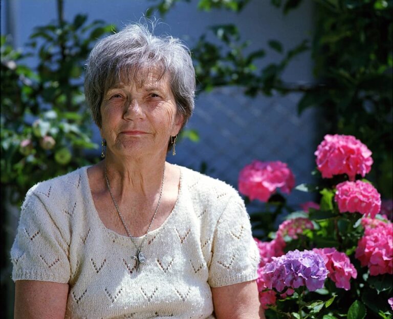 Older person with alarm