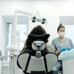 Patient in dentist chair