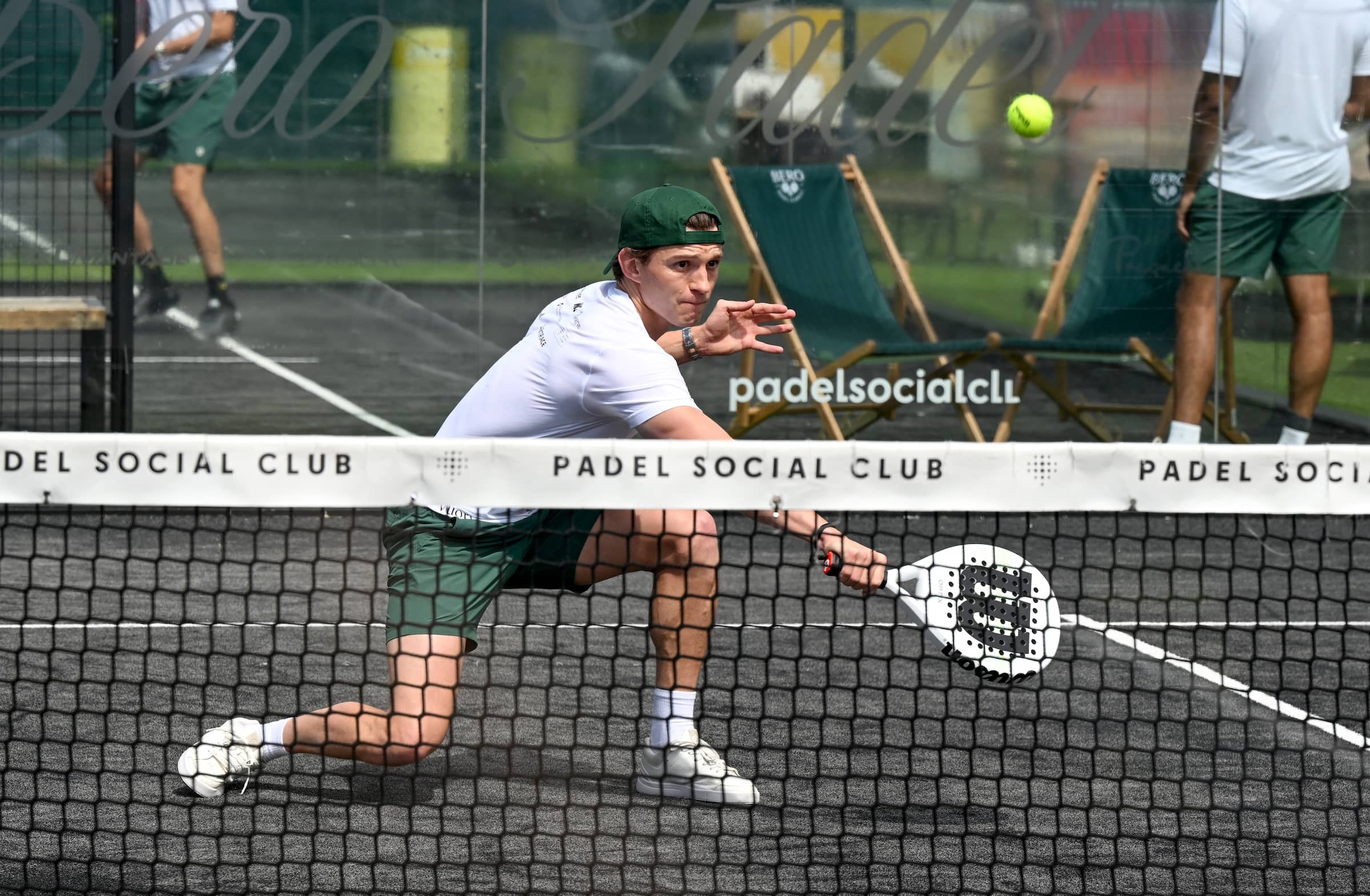 Tom Holland playing Padel Tennis