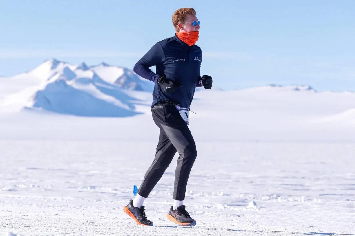 Louis running Antarctic Marathon in December 2024