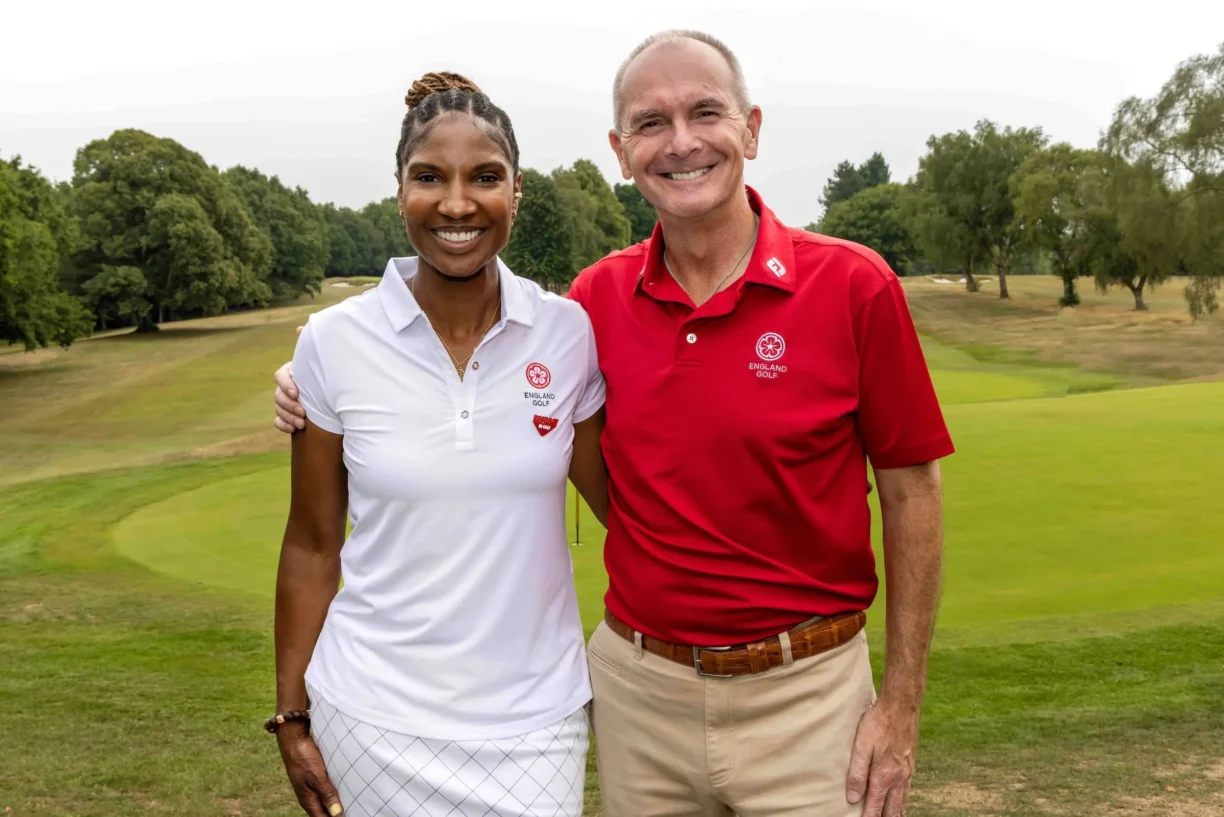 Denise Lewis and Jeremy Tomlinson, England Golf CEO