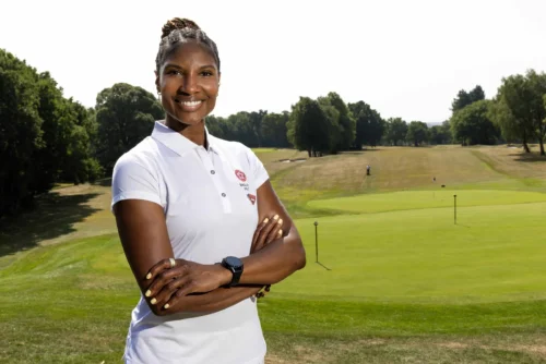 Denise Lewis. England Golf Ambassador