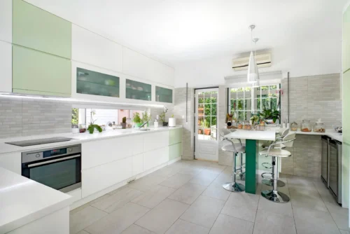 Interior kitchen of modern contemporary house