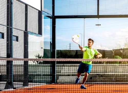 Man playing padel