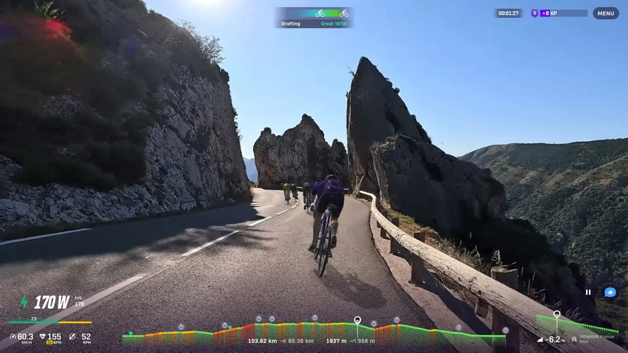 ROUVY - Ironman Nice course - descent