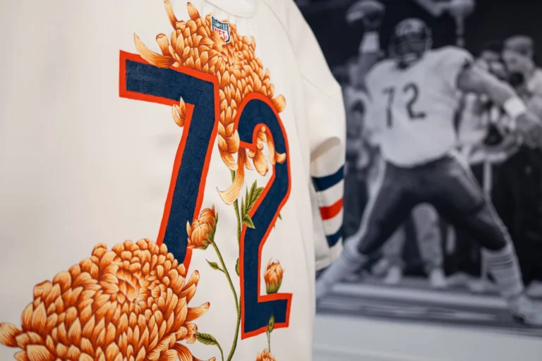 Chicago Bears and Christian Jeffery Unveil ‘Flowers On The Fridge’ NFL Jersey Artwork