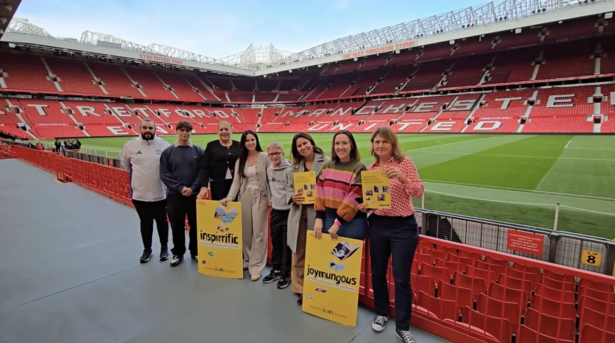 Manchester United x Children's Book Project inside Old Trafford