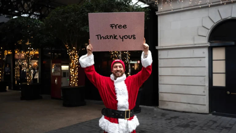 Sam Thompson in Santa Suit