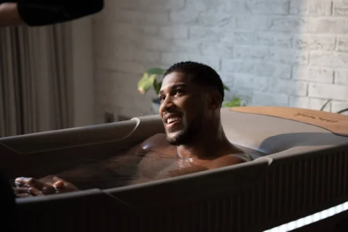 AJ in Ice Tub