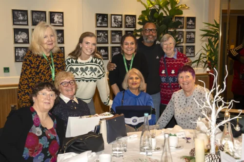 Katie Boulter with guests from Age UK Wandsworth