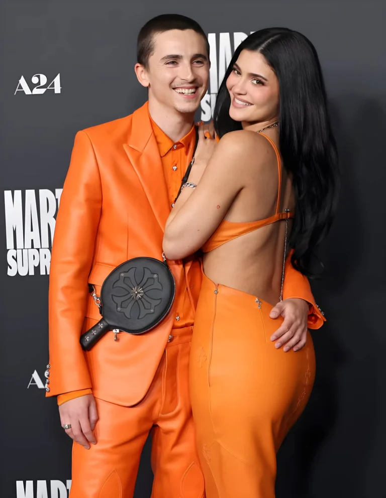 Kylie Jenner on the Orange Carpet of Marty Supreme