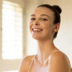 Youthful person with beautiful looking skin
