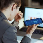 Business person calling support