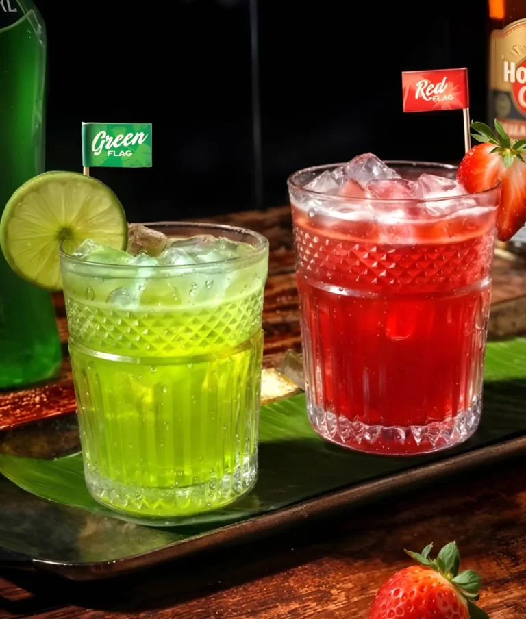 Iguanas Red and Green Cocktails