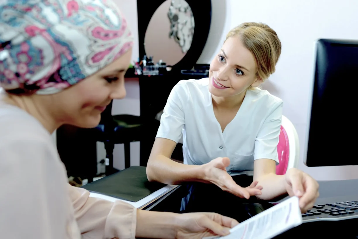 caregiver with patient