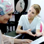 caregiver with patient