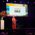 Claire Sweeney Presents at Street Child Event