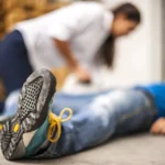 First aid. Accident at work